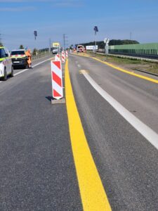 S8 zadanie1 13 20250927 wprowadzenie organizacji ruchu dla wjazdu na budowę DK8 1+650