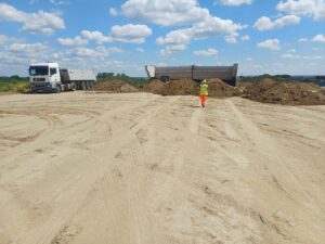 S8 zadanie1 07 20260605 węzeł Kobierzyce Północ Ł1 Ł2 0+550 0+700 wykonywanie nasypu